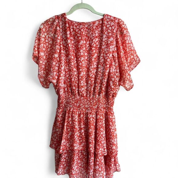 Zara Women's Red Floral Mini Dress - Picture 3 of 6